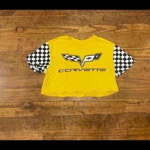 Yellow Corvette shirt, size medium